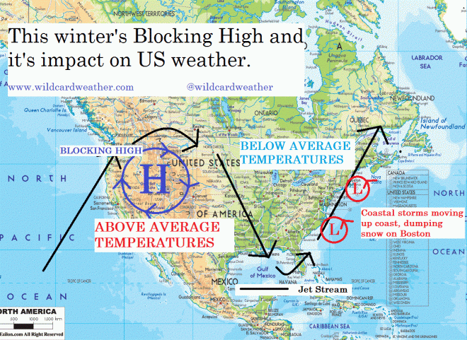 General pattern for the winter of 2015.